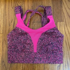 Lululemon fuchsia speckled sports bra